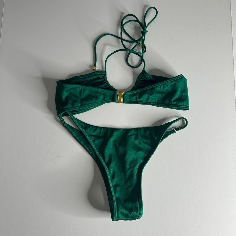Sommer Swim Emerald Green Two Piece Bikini Set Medium - Picture 2 of 8